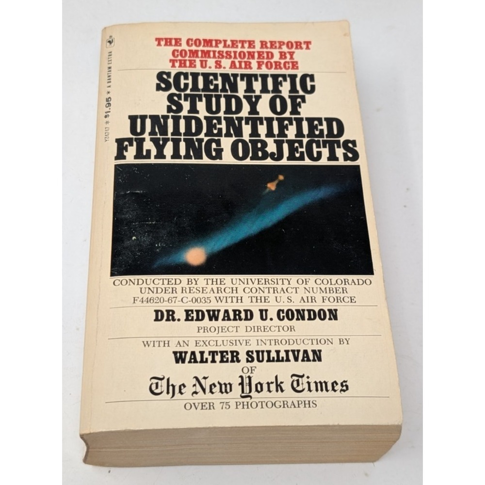 Scientific Study of Unidentified Flying Objects Bantam Paperback 1969 VTG Book